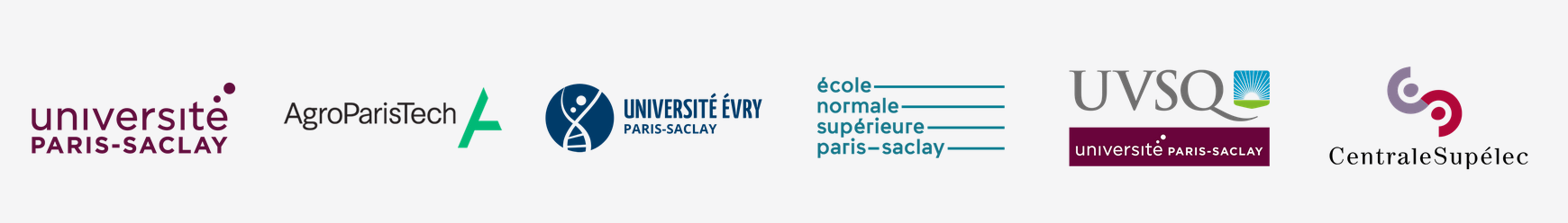 Liste des établissements présents sur eCampus: upsay, agro, evry, ens, uvsq, cs, iogs