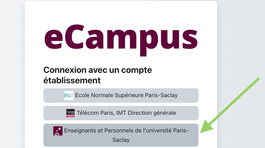 Bouton de connexion
